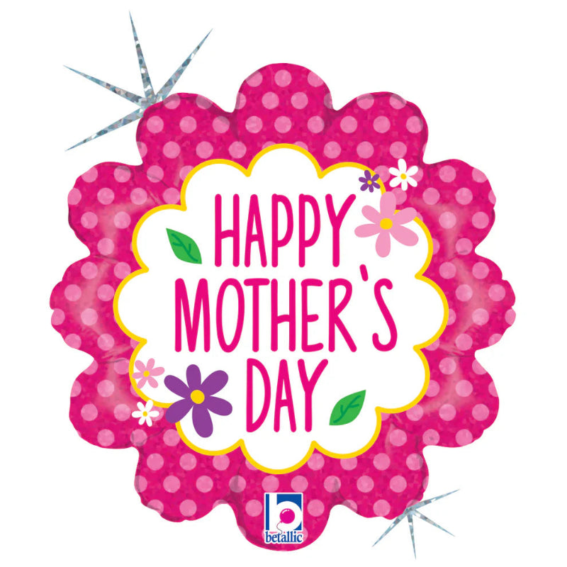 18 INCH FLOWER HAPPY MOTHER DAY PINK
