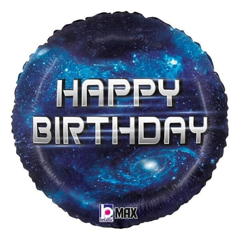 18 INCH HAPPY BIRTHDAY BLEU GALAXY