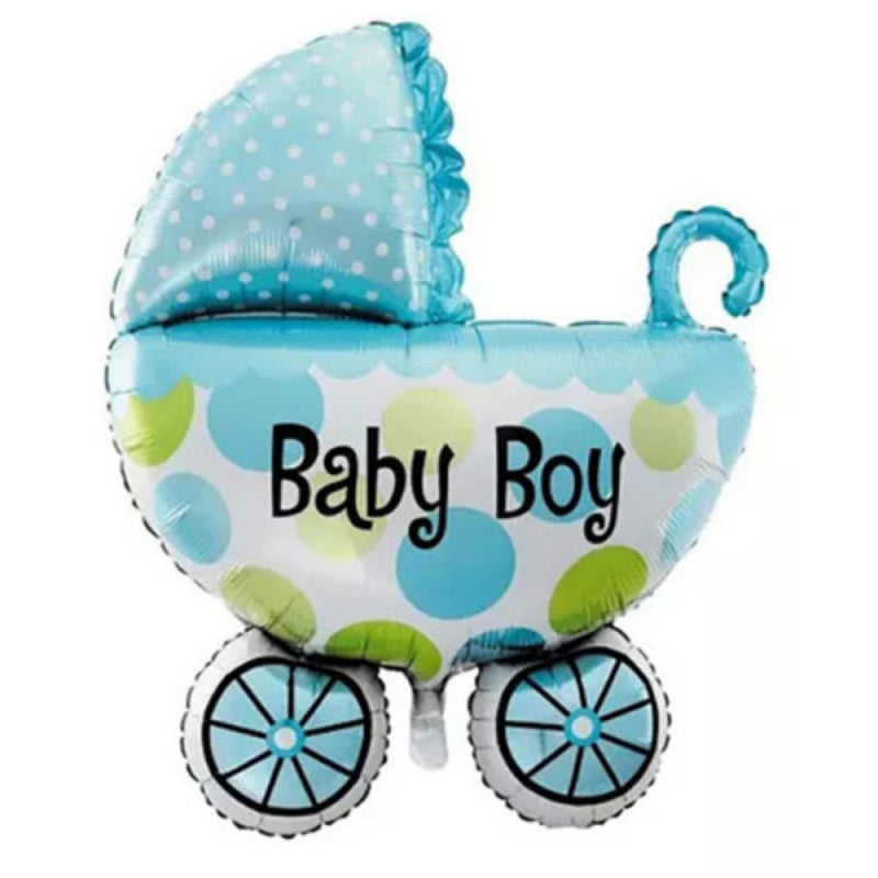 31 INCH BABY BOY STROLLER BLUE