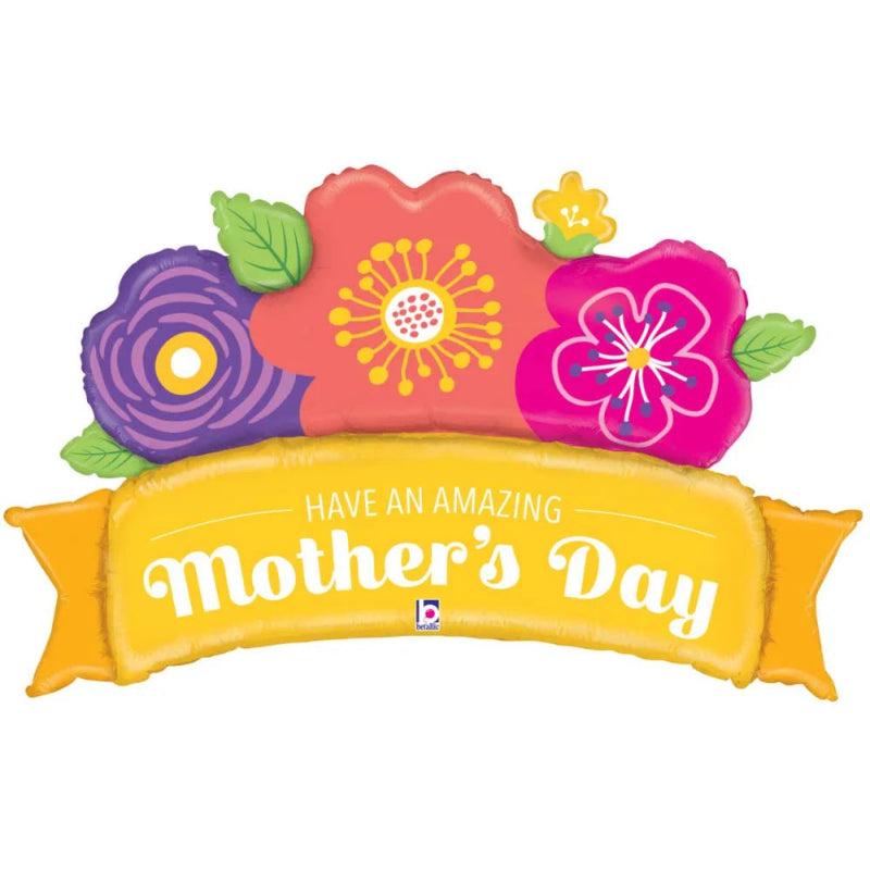 45 INCH MARQUEE HAVE AN AMAZING MOTHERS DAY YELLOW BANNER
