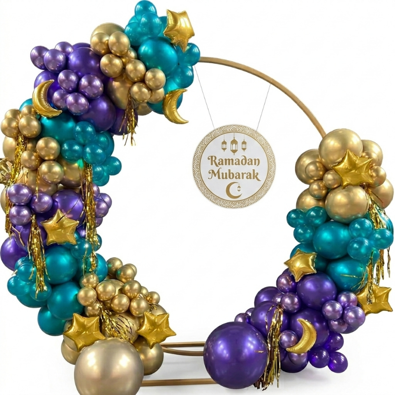 Luxury Ramadan Mubarak Balloon Arch