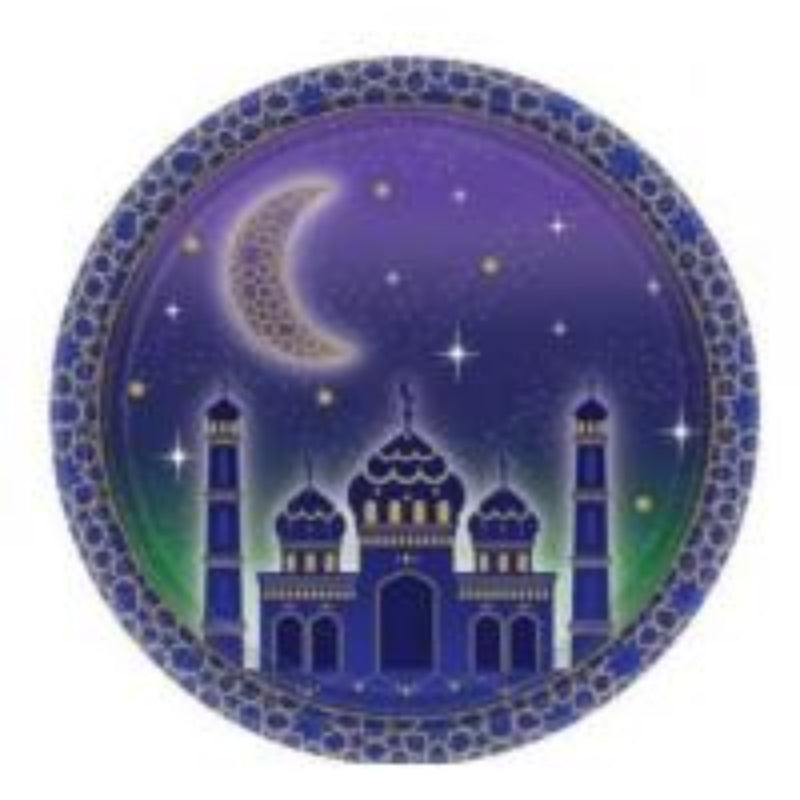Ramadan Plate Dark Purple Moon LASTBALLOON DELIVERY VERDUN BEIRUT