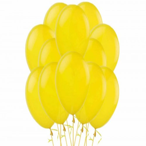 Bunch of yellow balloons 
