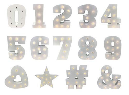 LED Wooden Numbers