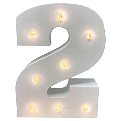 LED Wooden Numbers