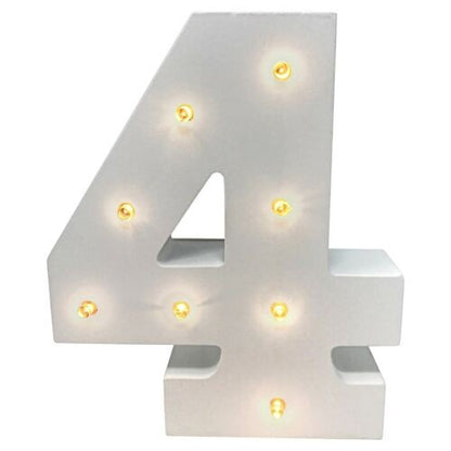 LED Wooden Numbers