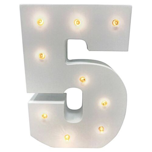 LED Wooden Numbers