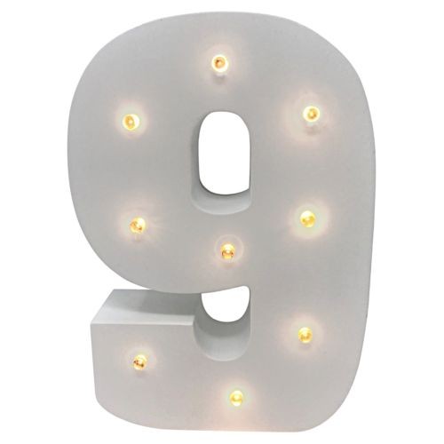 LED Wooden Numbers
