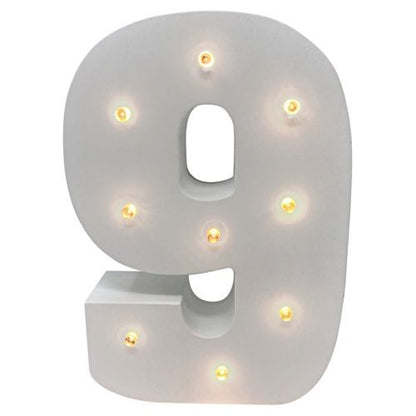 LED Wooden Numbers