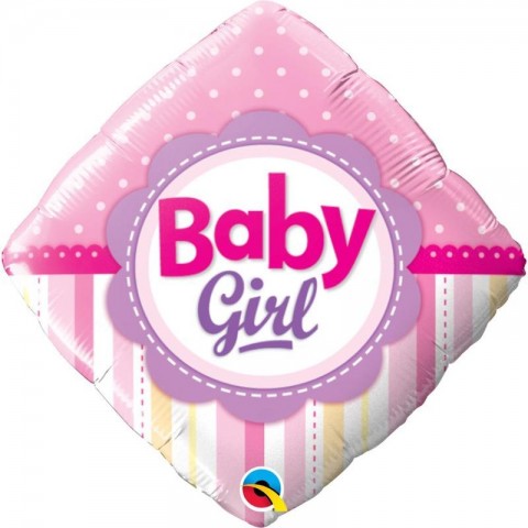Balloon with 'Baby Girl' text on a white background