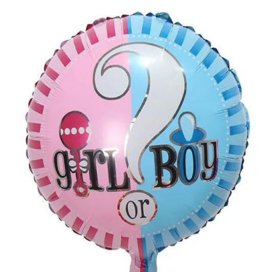 18 INCH GENDER REVEAL BOY GIRL QUESTION