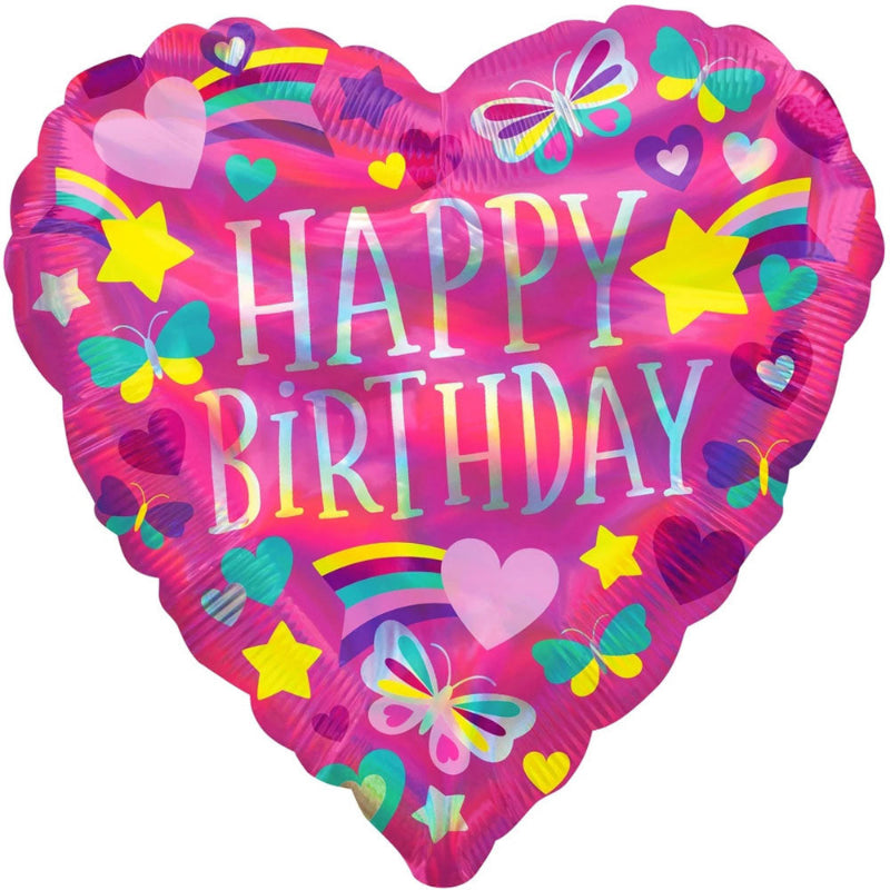 18 INCH HAPPY BIRTHDAY PINK HEART