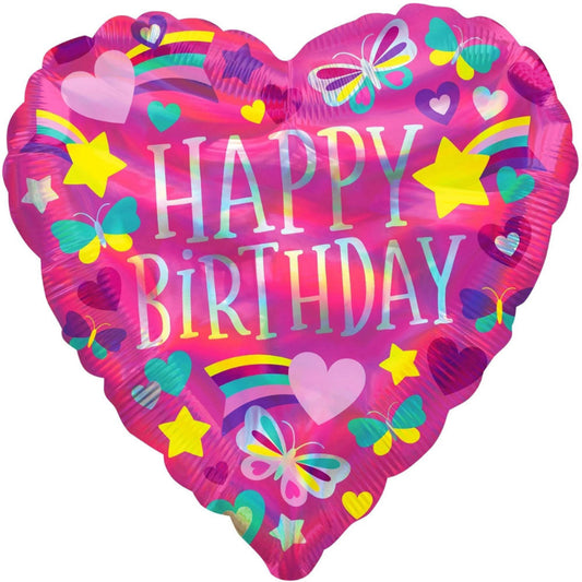 18 INCH HAPPY BIRTHDAY PINK HEART