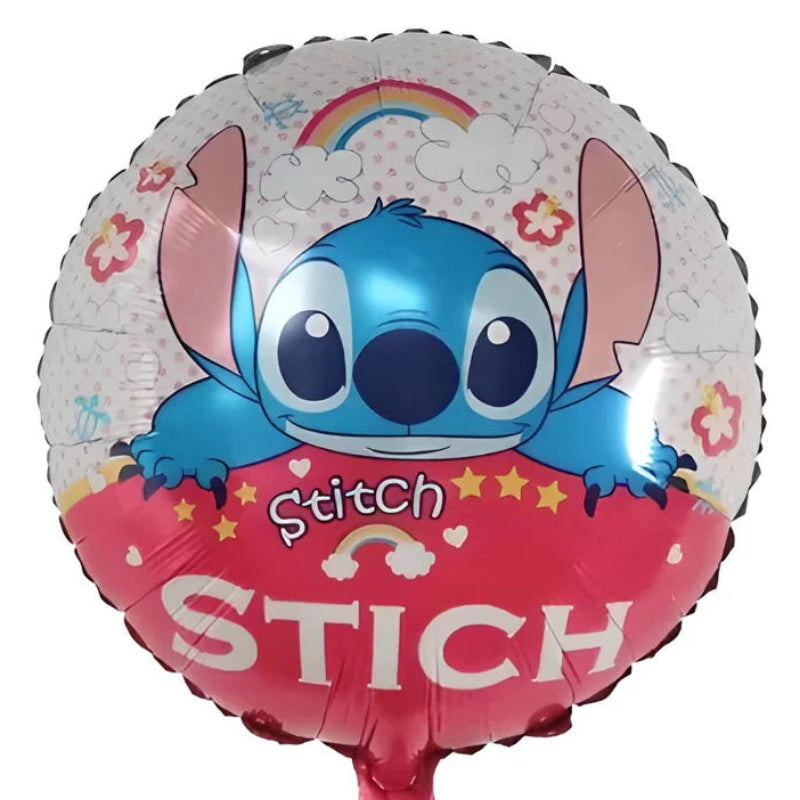 18 INCH ROUND Disney Stitch Blue STICH RED WHITE