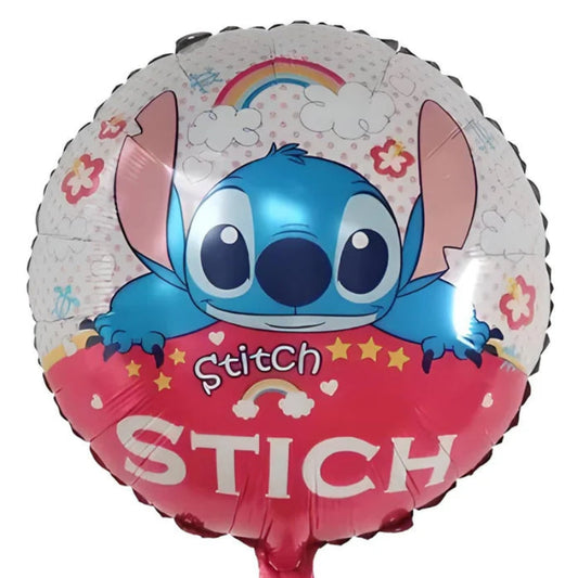 18 INCH ROUND Disney Stitch Blue STICH RED WHITE