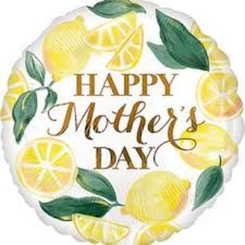 18 INCH ROUND HAPPY MOTHER DAY LEMONS