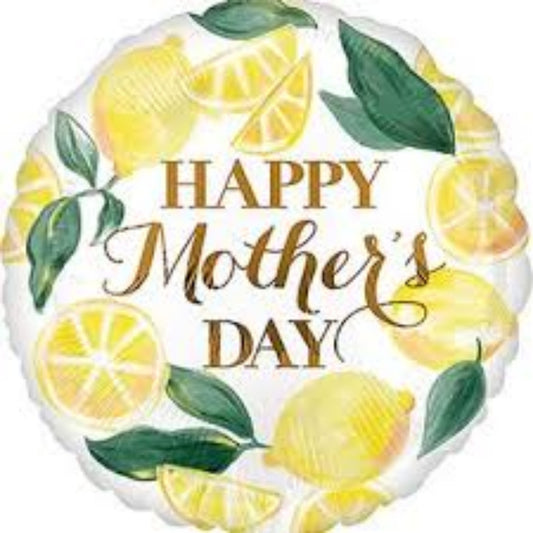 18 INCH ROUND HAPPY MOTHER DAY LEMONS