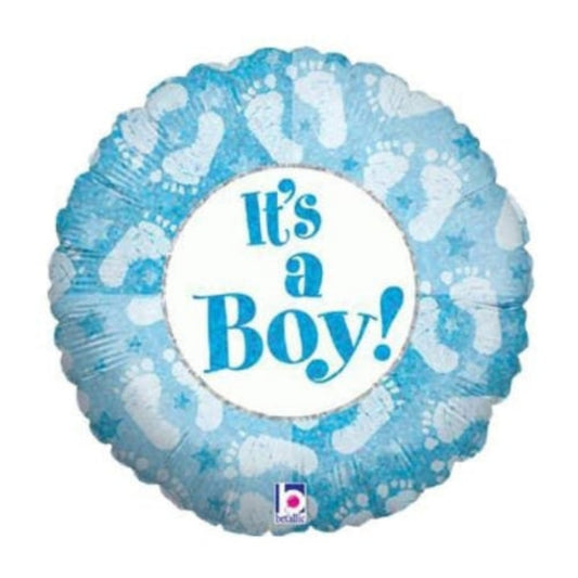18 INCH WELCOME BABY BOY BLUE HEART CLOUDS