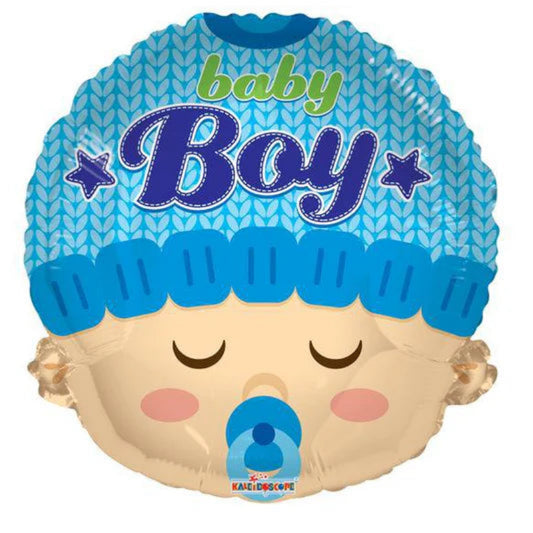 21 INCH HAT BLUE BABY BOY FACE