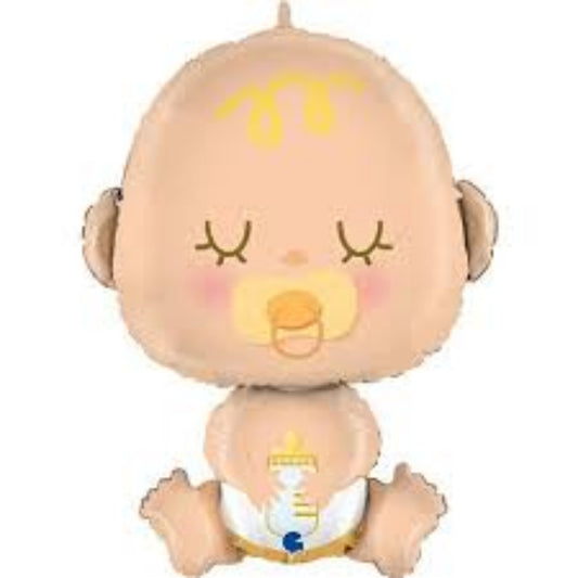 23 INCH BABY BOY DIAPER YELLOW PACIFIER
