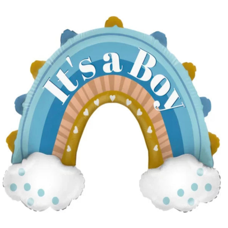 31 INCH ITS A BOY BLUE RAINBOW GOLD