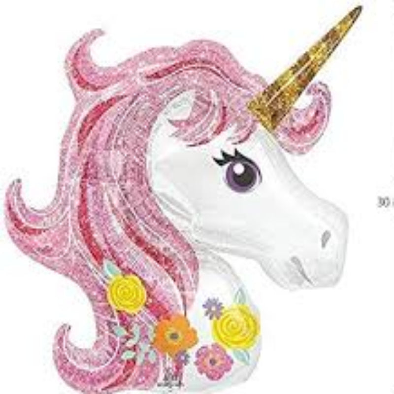 34 INCH Enchanted Pink Unicorn SuperShape Balloon