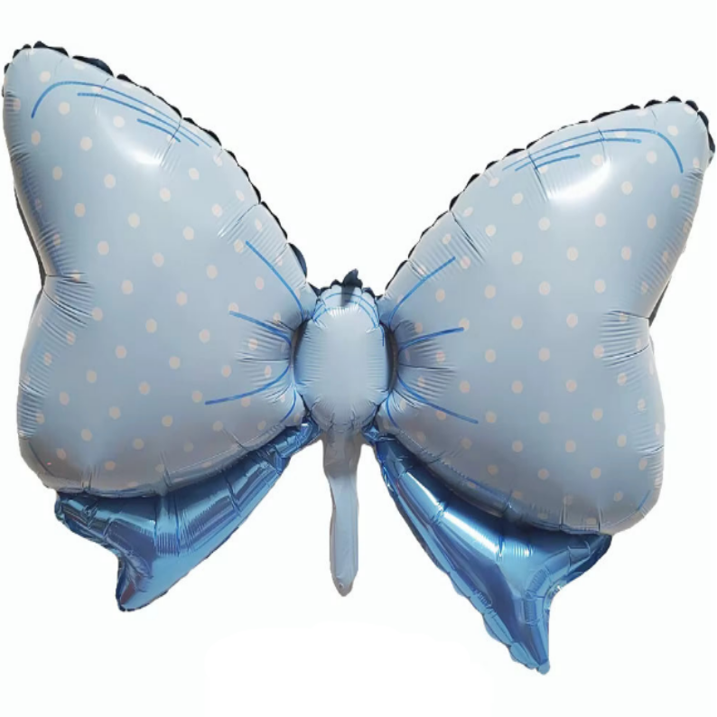 35 INCH BLUE BOW TIE