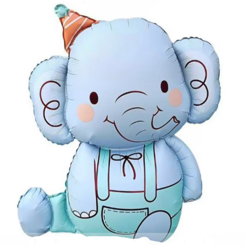 35 INCH BLUE ELEPHANT BABY BOY