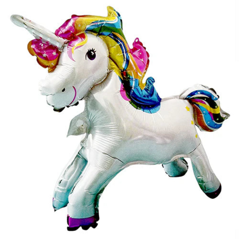4D UNICORN WHITE FULL COLORFUL  balloons for delivery in Verdun Beirut