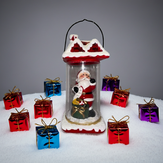 Santa Snow Globe Christmas Decor
