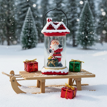 Santa Snow Globe Christmas Decor