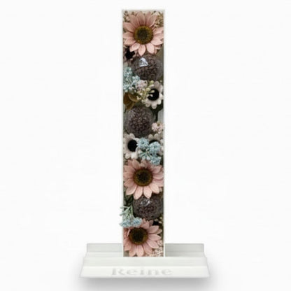 Decorative Letter I with floral design 