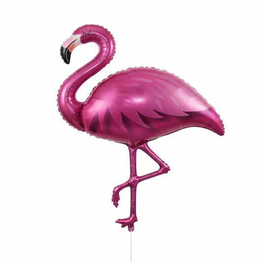 Pink flamingo-shaped balloon 