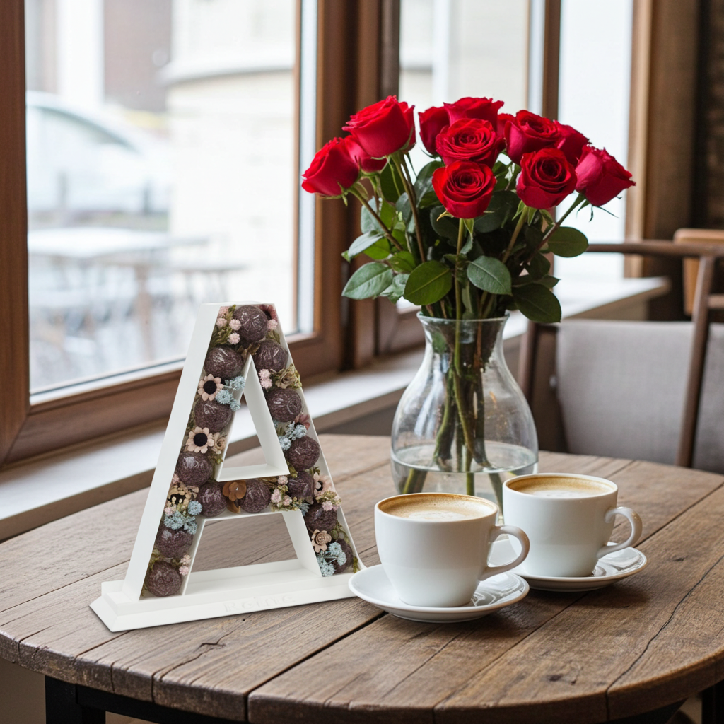 Letter Display with a Personalizable Base