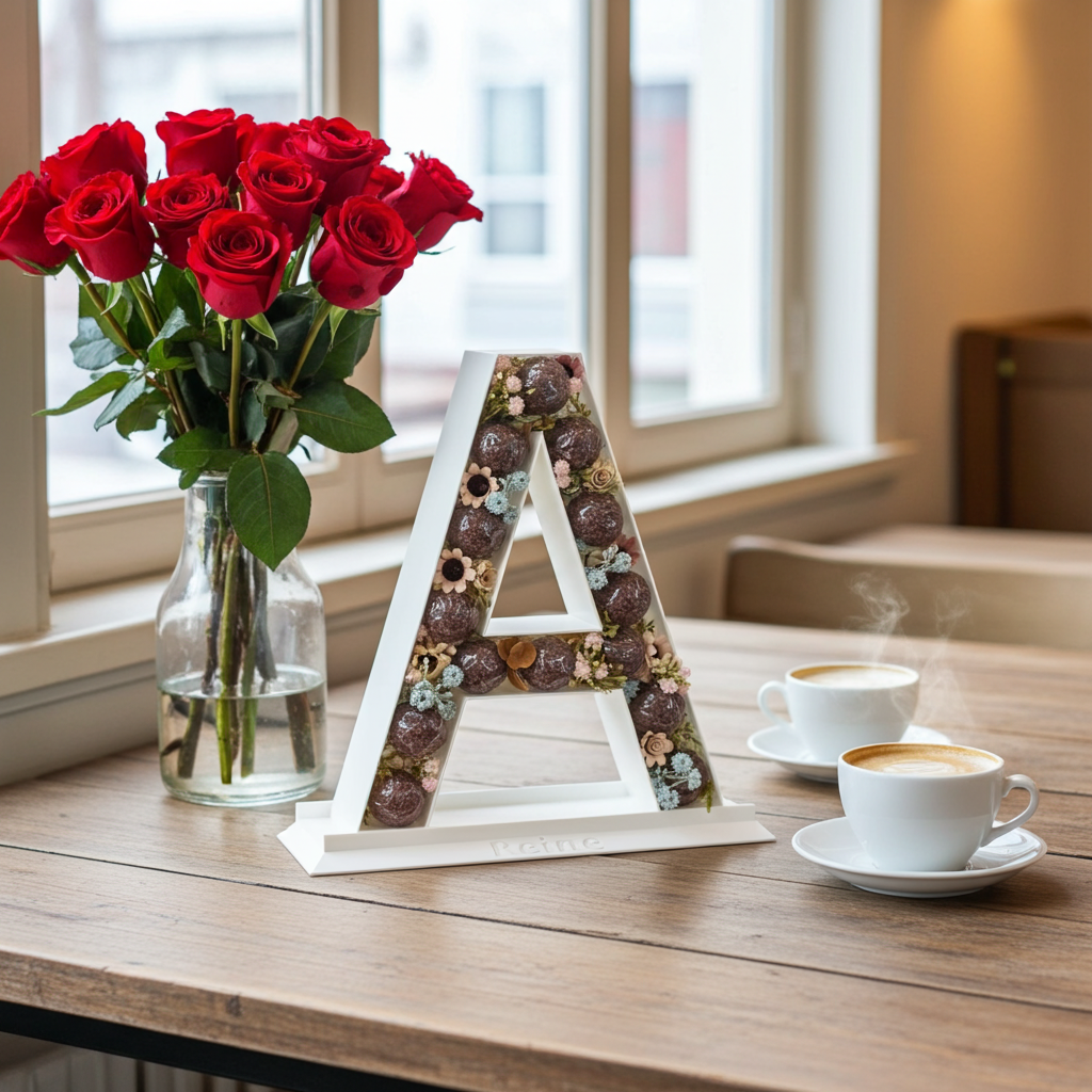 Letter Display with a Personalizable Base