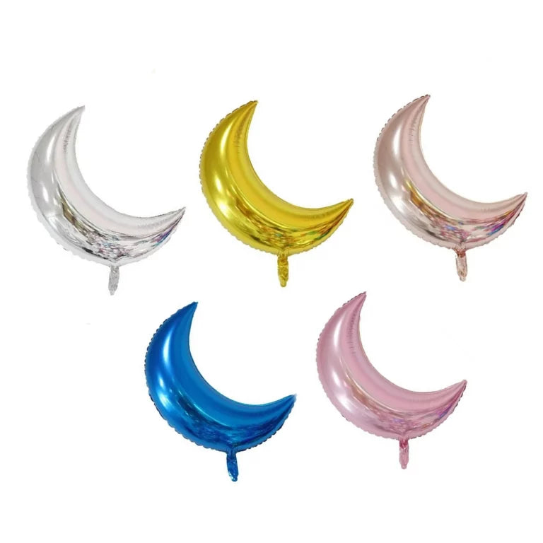 Metallic Moon Foil Balloon