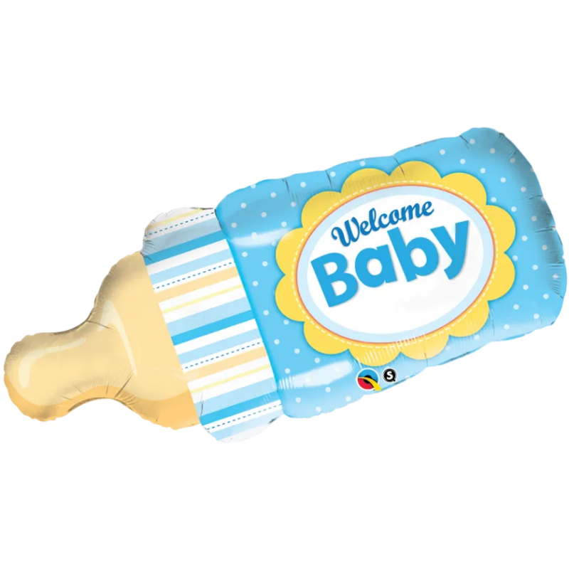 Welcome Baby Bottle Blue Helium Foil Giant Balloon LASTBALLOON VERDUN BEIRUT