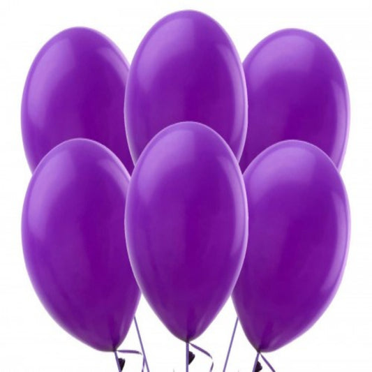 Purple balloons on a white background